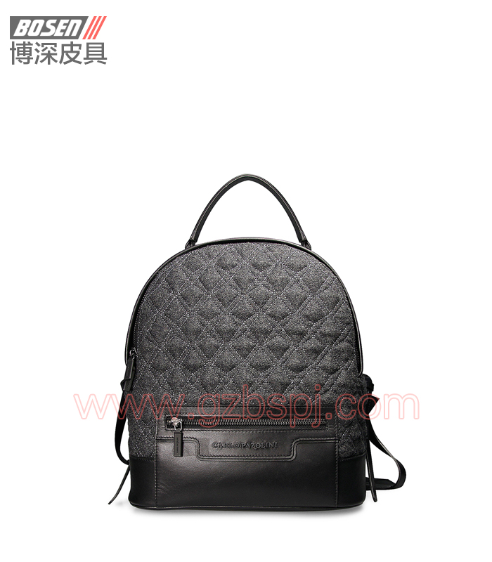 女雙肩包|女包OEM|真皮背包|頭層牛皮|廣州皮具廠(chǎng) BSWB004002